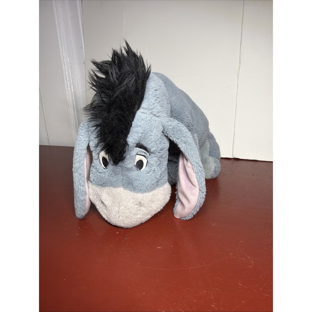 Disney Store Plush Eeyore Large 15" Stuffed Animal Winnie Pooh Detachable Tail